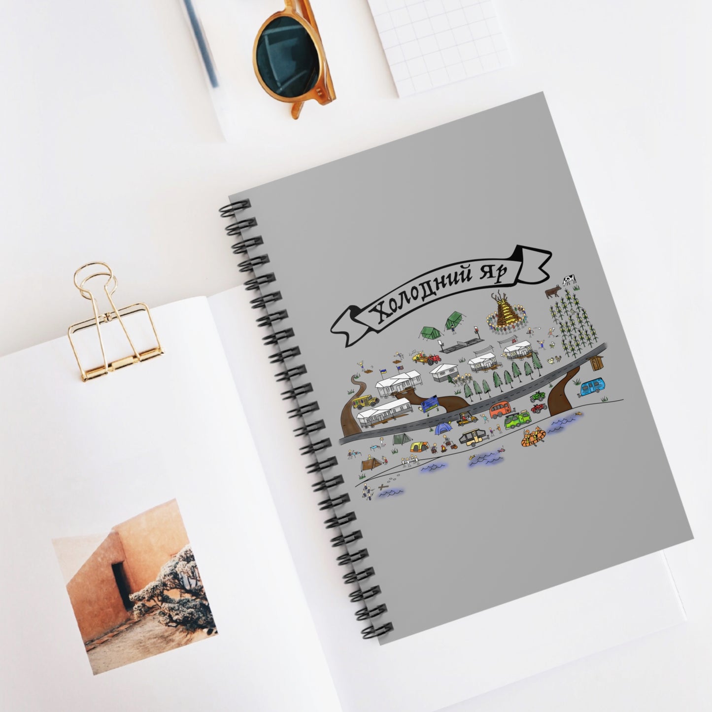 Oselia CYM Холодний Яр-Cholodni Yar Camp Spiral Notebook - Ruled Line