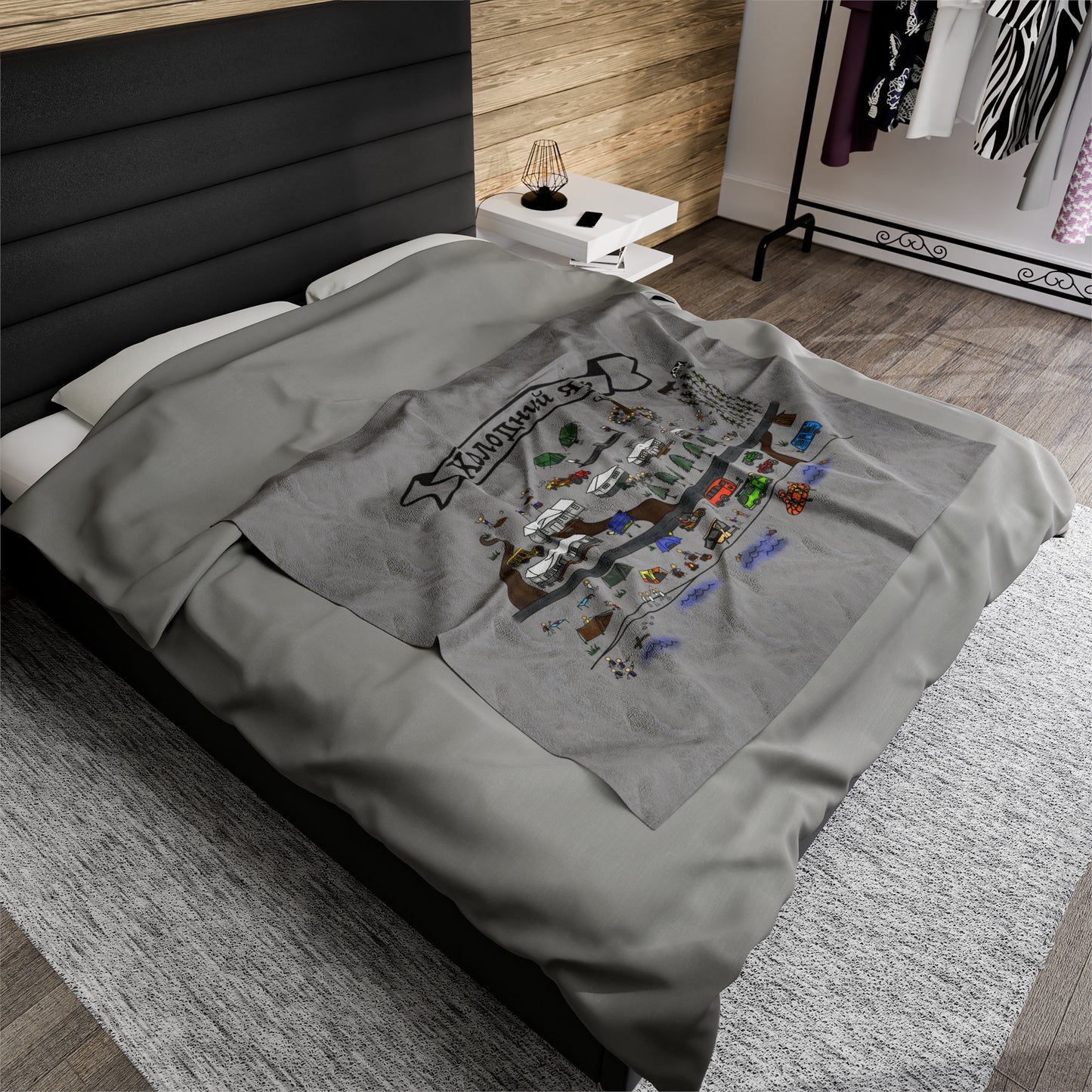 Oselia CYM Холодний Яр-Cholodni Yar Camp Velveteen Plush Blanket