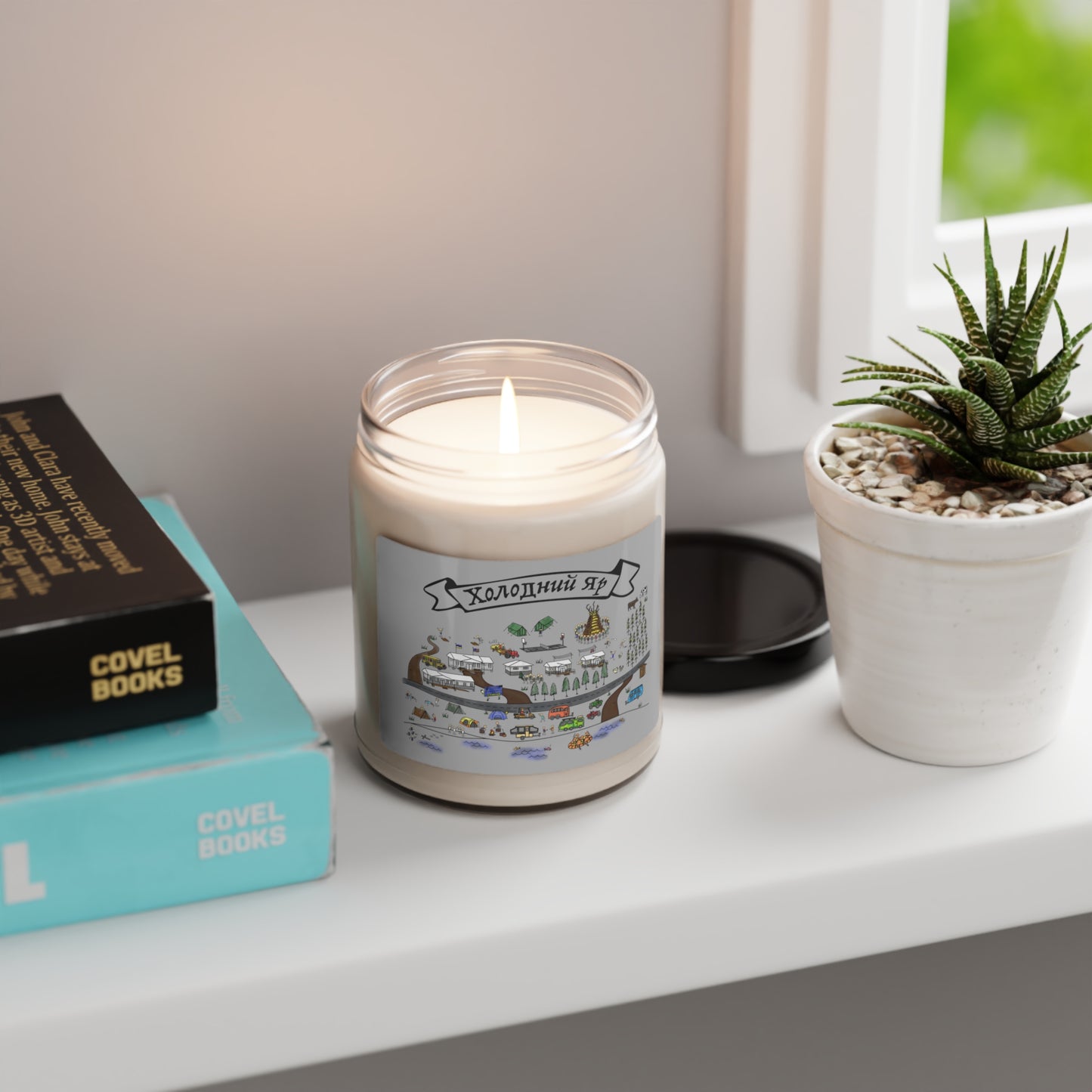 Oselia CYM Холодний Яр-Cholodni Yar Camp Apple Harvest Scented Soy Candle, 9oz