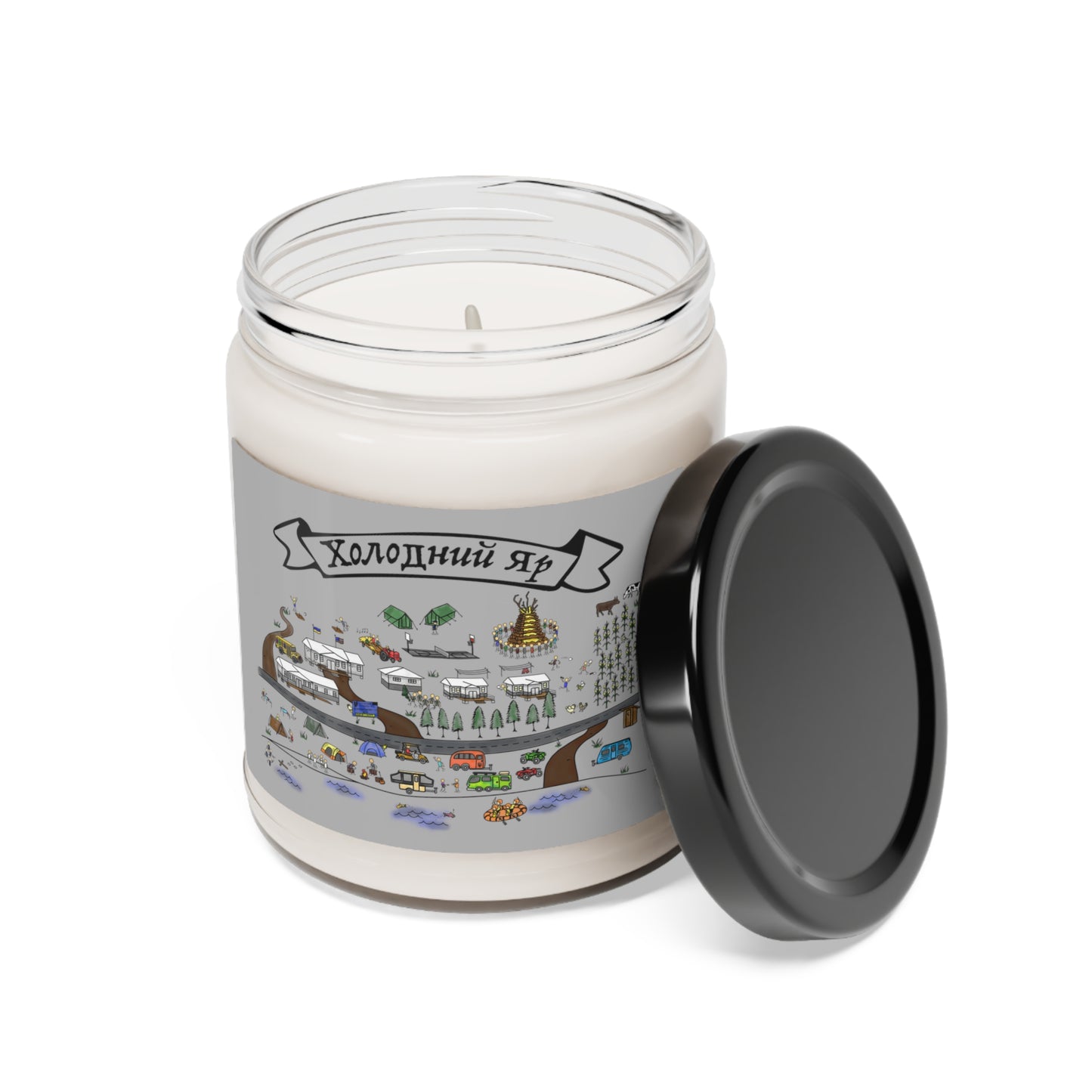 Oselia CYM Холодний Яр-Cholodni Yar Camp Apple Harvest Scented Soy Candle, 9oz