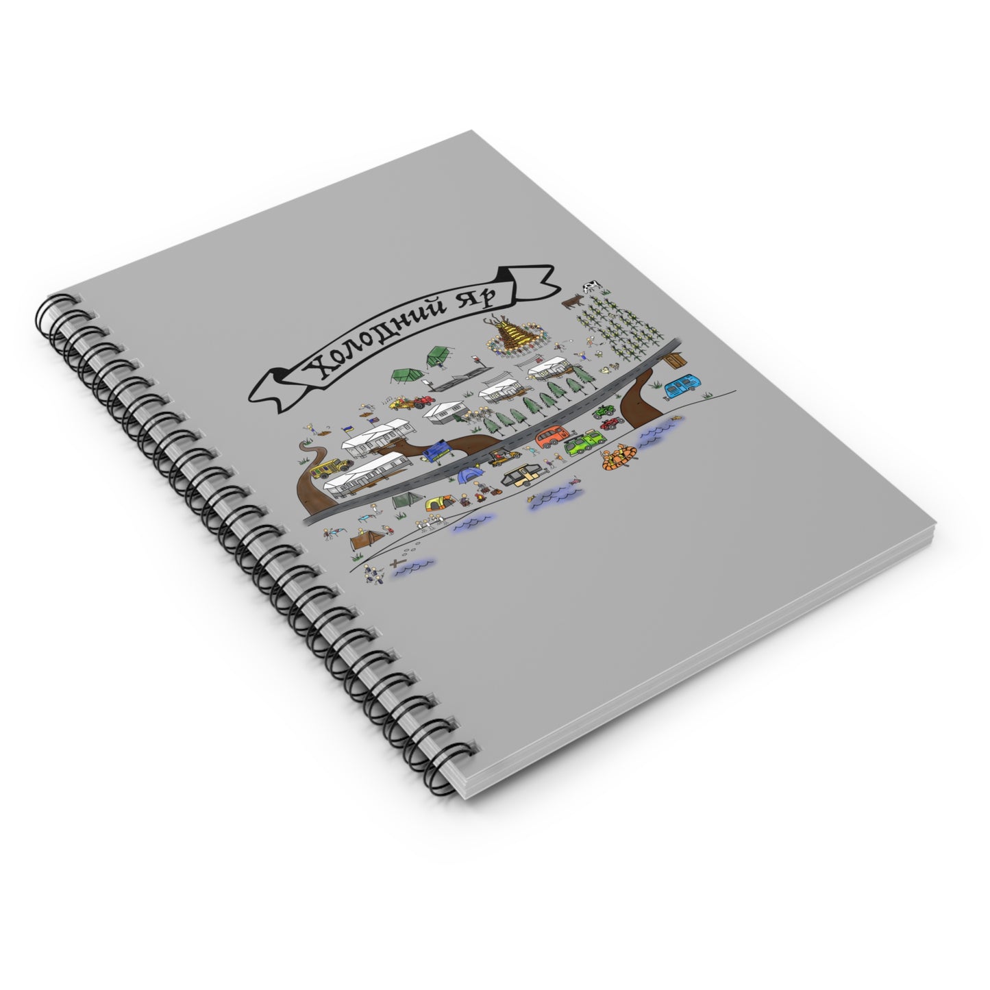 Oselia CYM Холодний Яр-Cholodni Yar Camp Spiral Notebook - Ruled Line