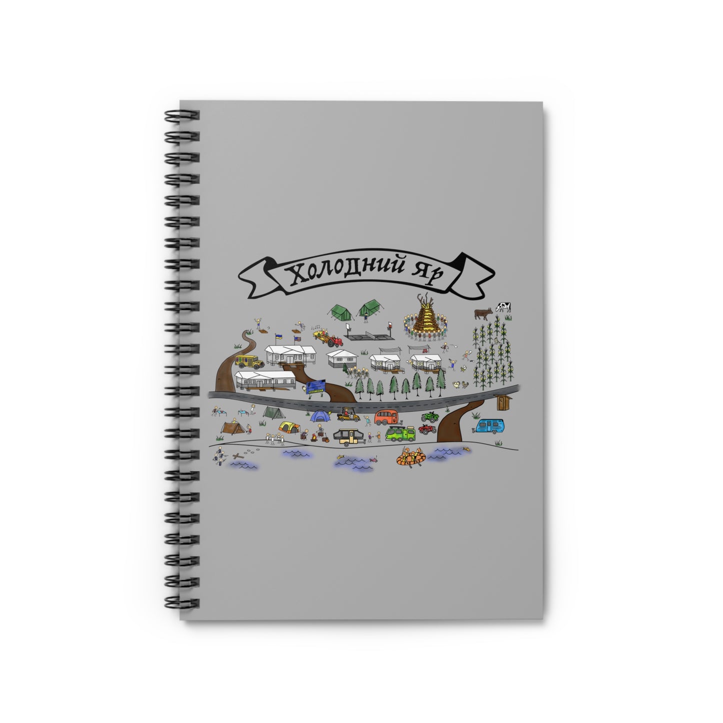 Oselia CYM Холодний Яр-Cholodni Yar Camp Spiral Notebook - Ruled Line