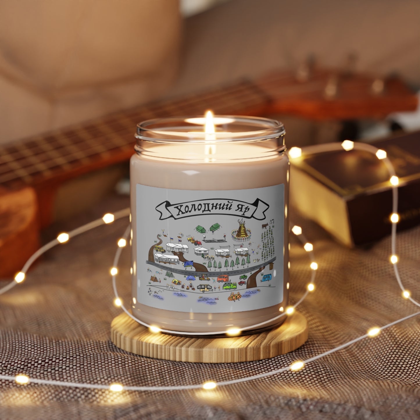 Oselia CYM Холодний Яр-Cholodni Yar Camp Apple Harvest Scented Soy Candle, 9oz