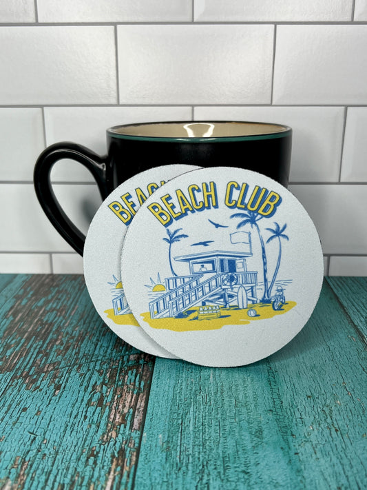 "Beach Club" Coaster