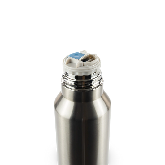 Beards, Guns and Freedom 32oz Bullet Tumbler-Silver/Blue