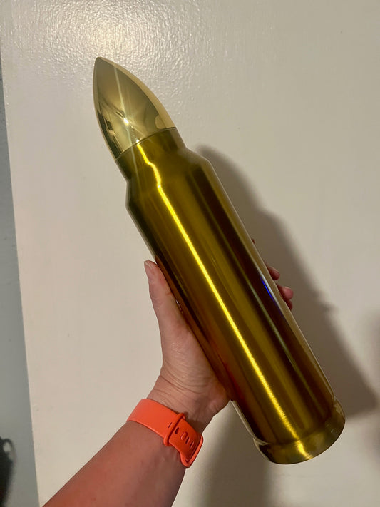 Custom Double Sided 32oz Stainless Steel Bullet Tumbler