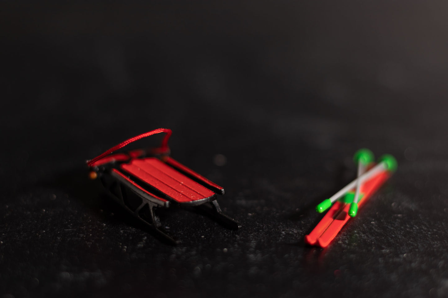Sled and Skis