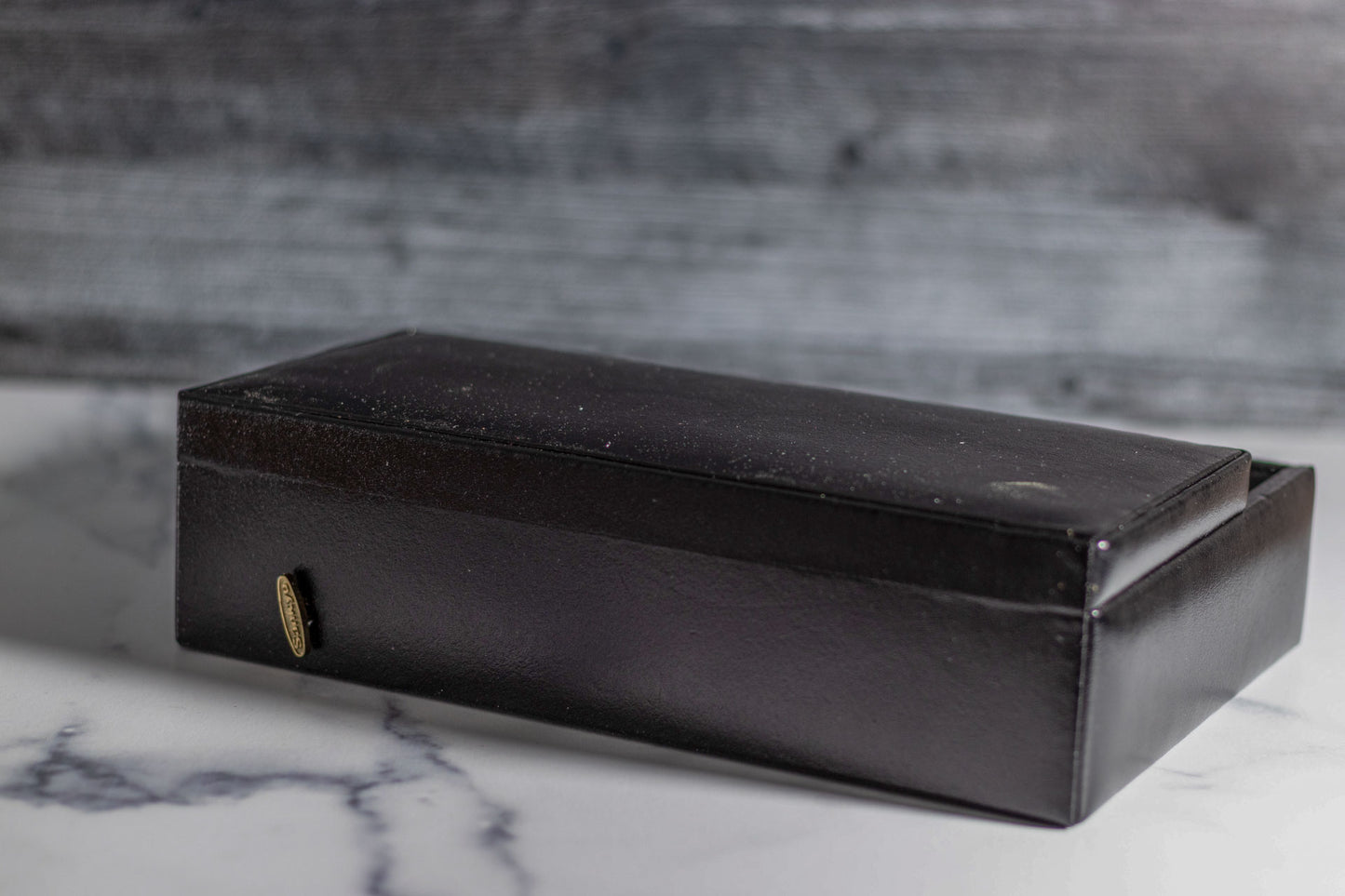 Black Leather Jewelry Music Box