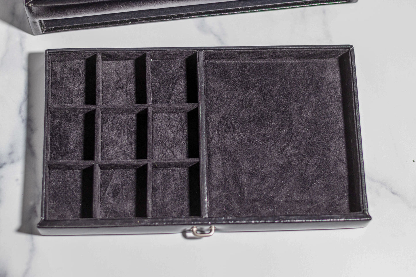 Black Leather Jewelry Music Box