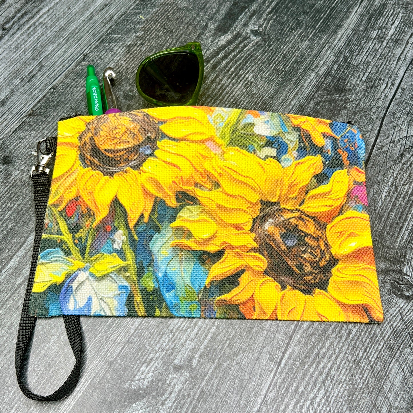 Sunflowers Makeup Bag