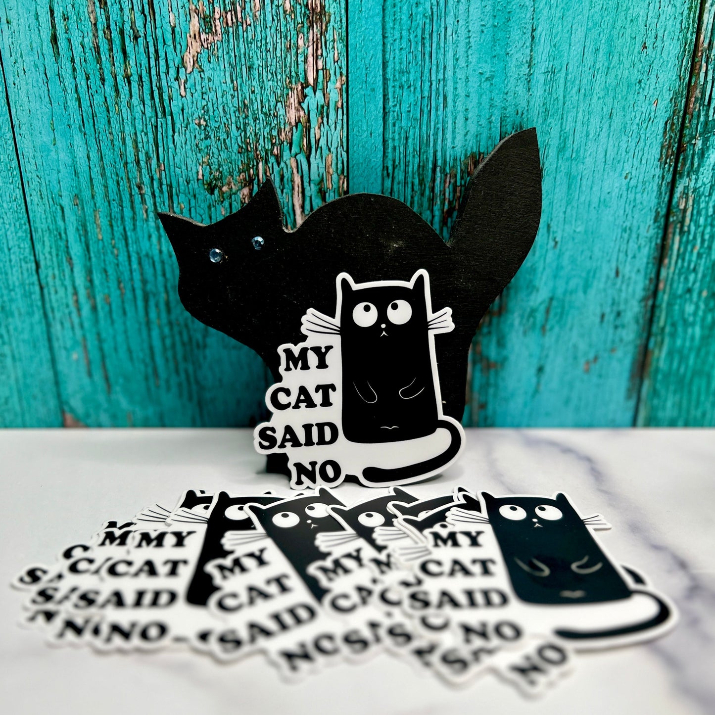 "My Cat Said No" Waterproof Sticker Decal