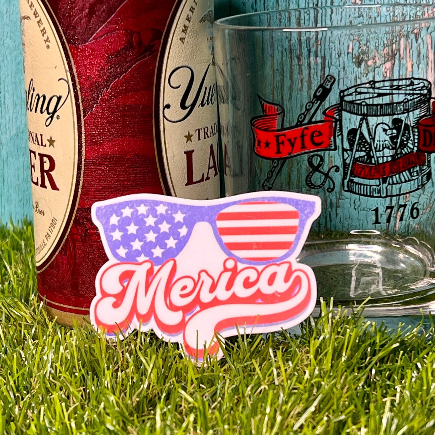 "Merica" Waterproof Sticker Decal