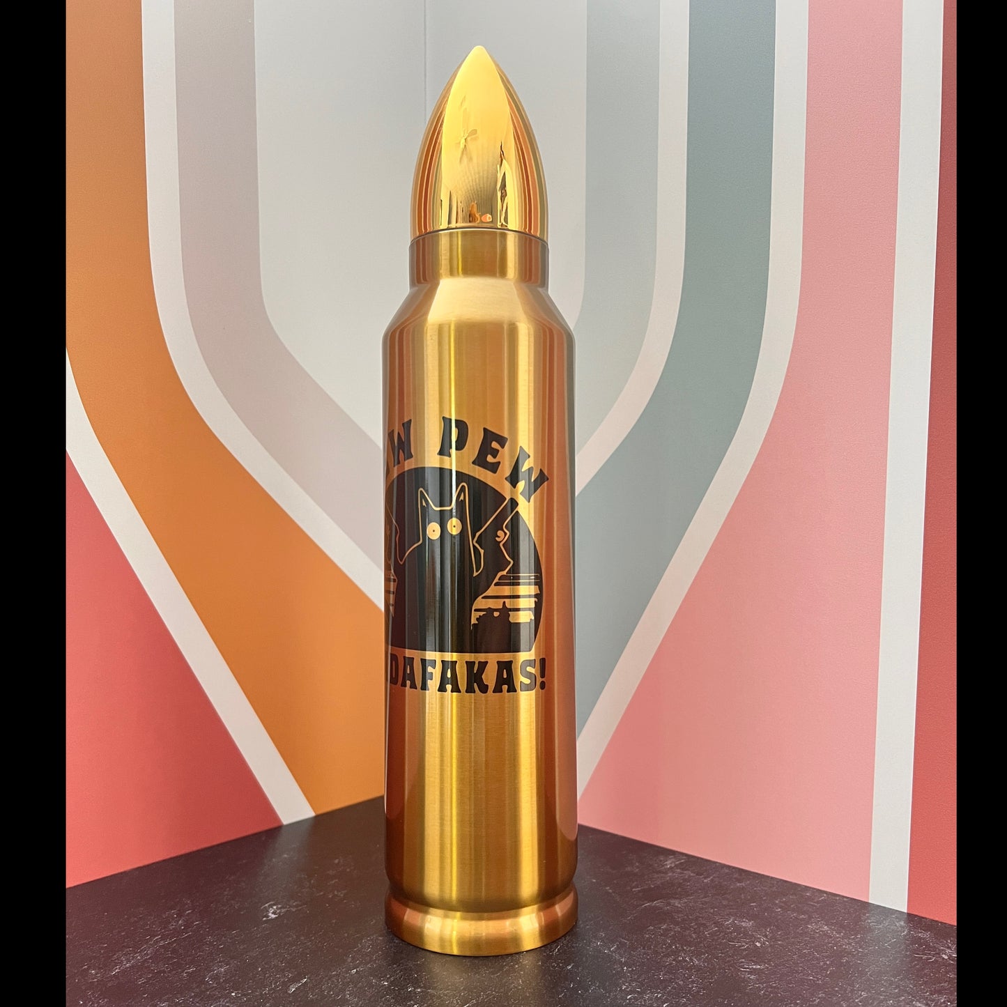 "Pew Pew Madafakas" 32oz Stainless Steel Bullet Tumbler