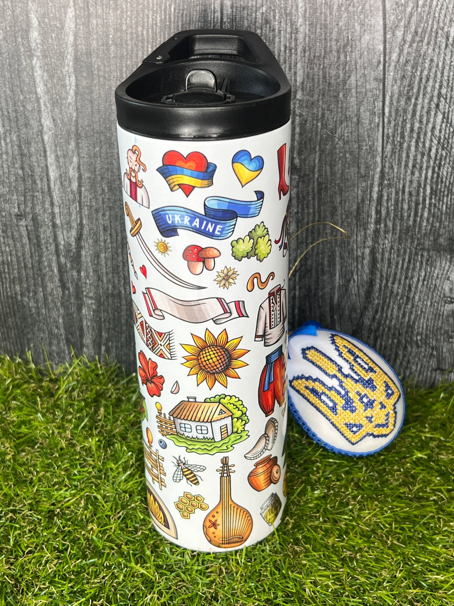 Ukrainian Favorites Duo Top 20oz Stainless Steel Tumbler