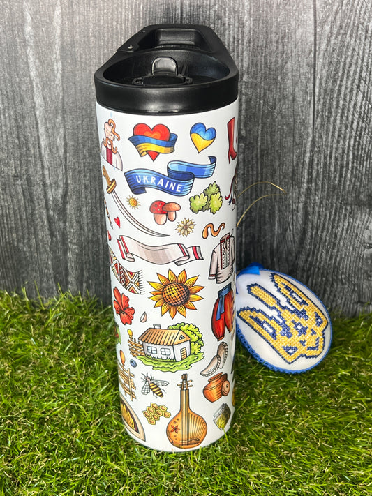 Ukrainian Favorites Duo Top 20oz Stainless Steel Tumbler