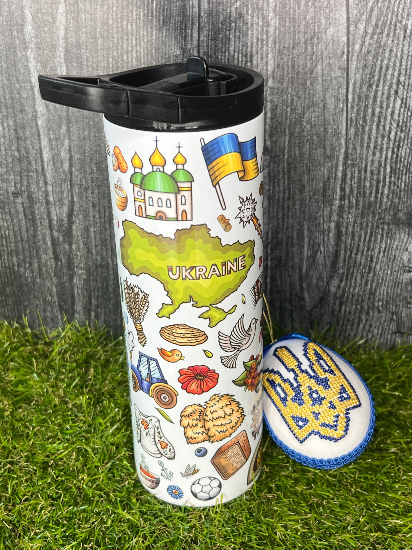 Ukrainian Favorites Duo Top 20oz Stainless Steel Tumbler