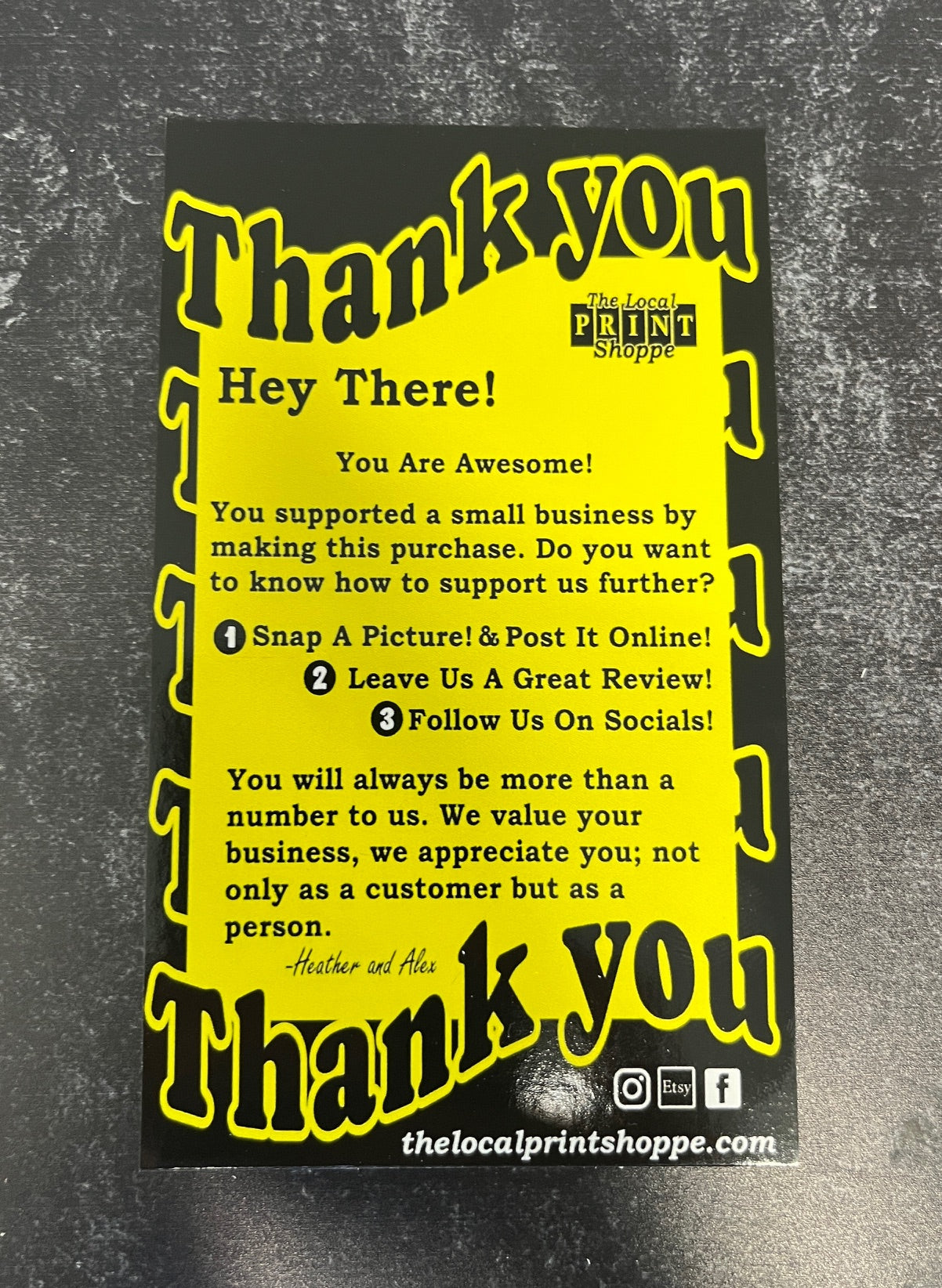 Thank You Cards! Variable Quantities-READ FULL DESCRIPTION