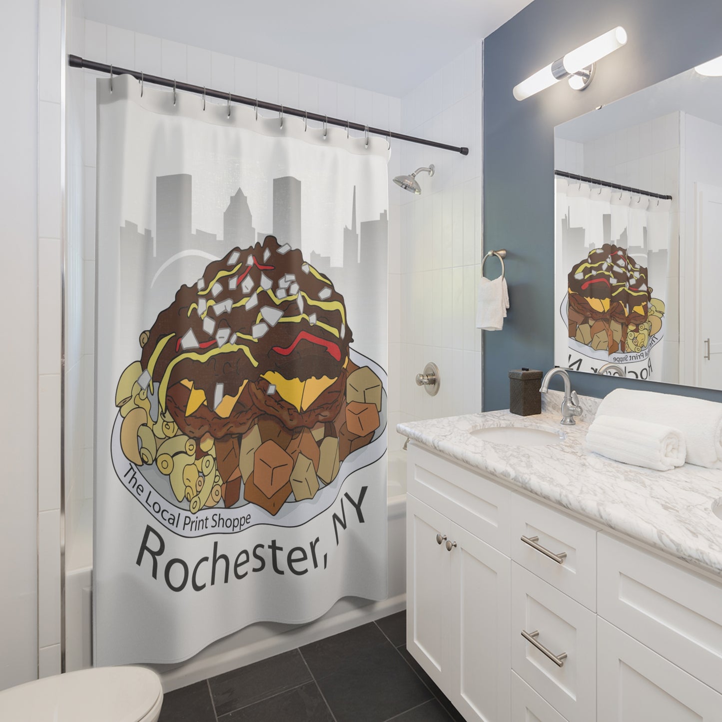 Garbage Plate Shower Curtains