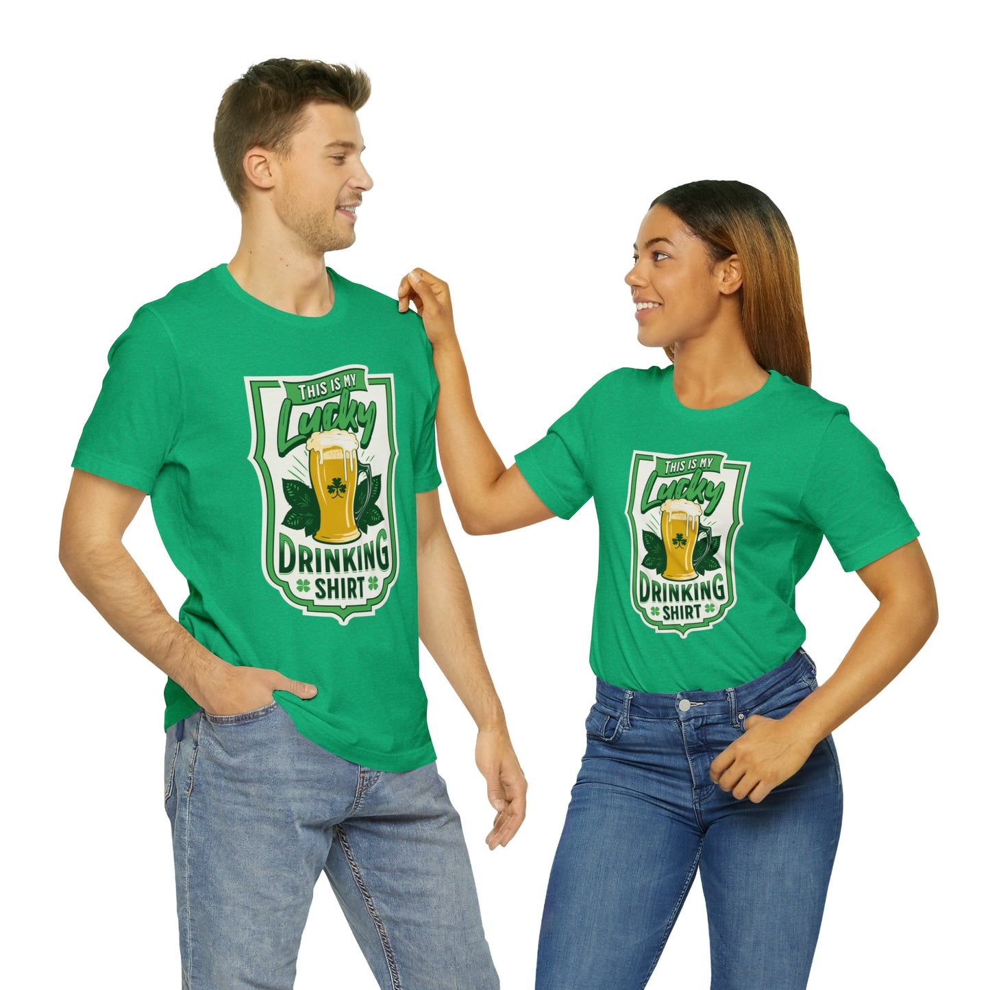 This Is My Lucky Drinking Shirt Short Sleeve Tee