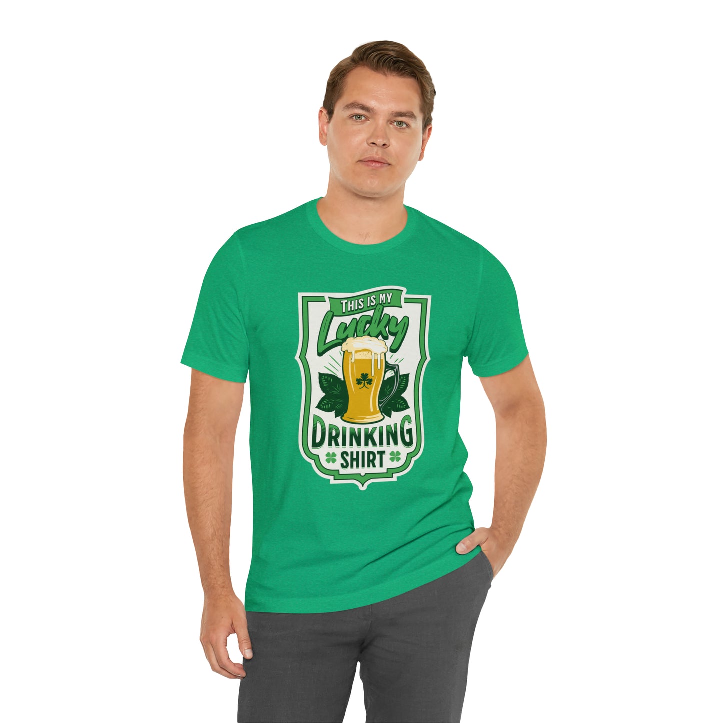 This Is My Lucky Drinking Shirt Short Sleeve Tee