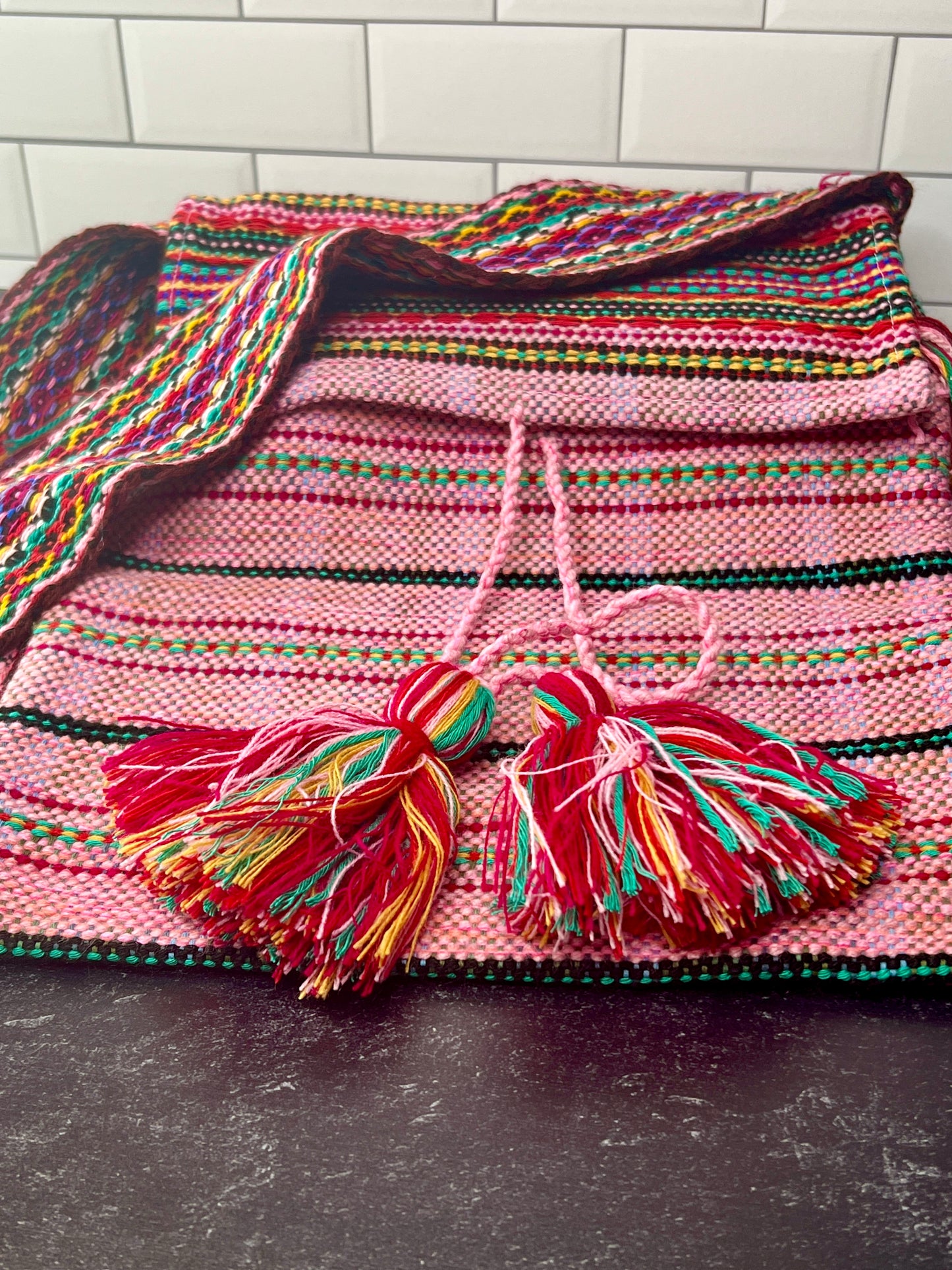 Hand Woven Wool Shoulder Bag 13003