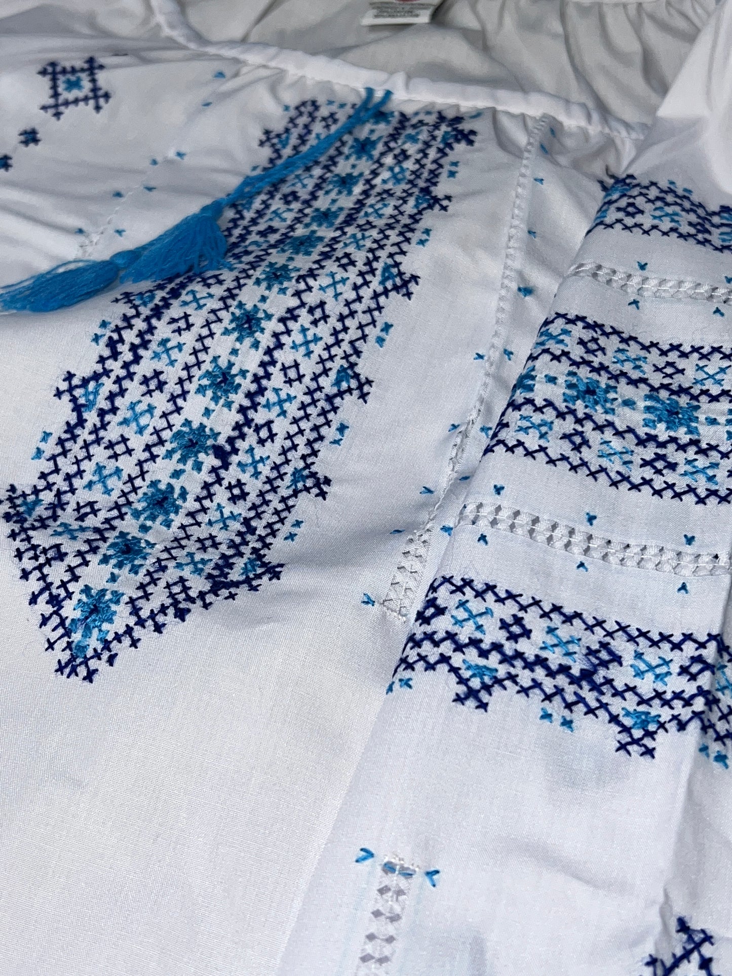 Ukrainian Handmade Embroidered Women's Polycotton Blouse 134324