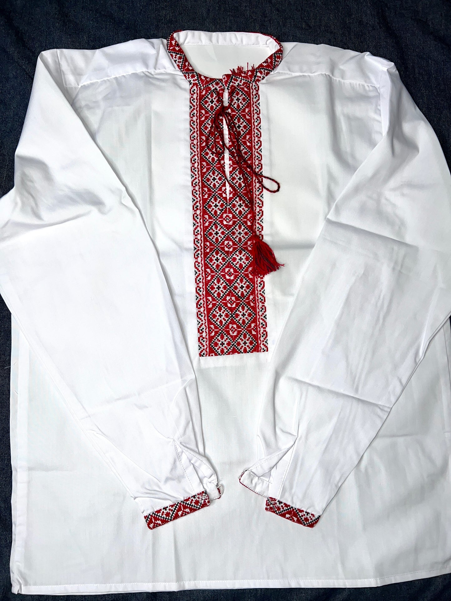 Ukrainian Handmade Embroidered Men's Shirt 1675