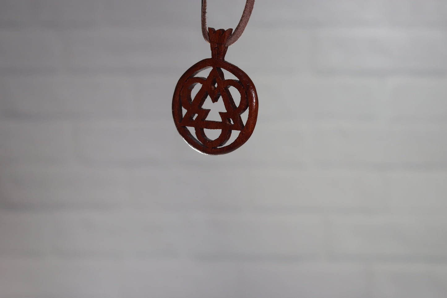 Wood Necklace #05 WN05-BR-UKI