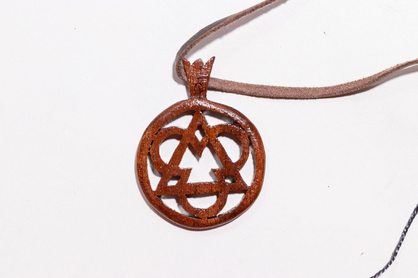 Wood Necklace #05 WN05-BR-UKI