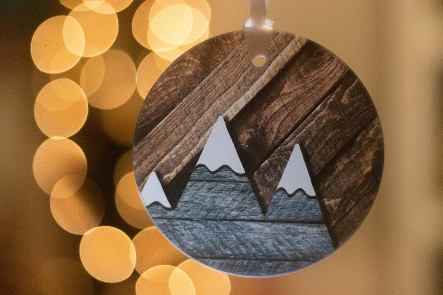 Mountains Glass Ornament / Suncatcher