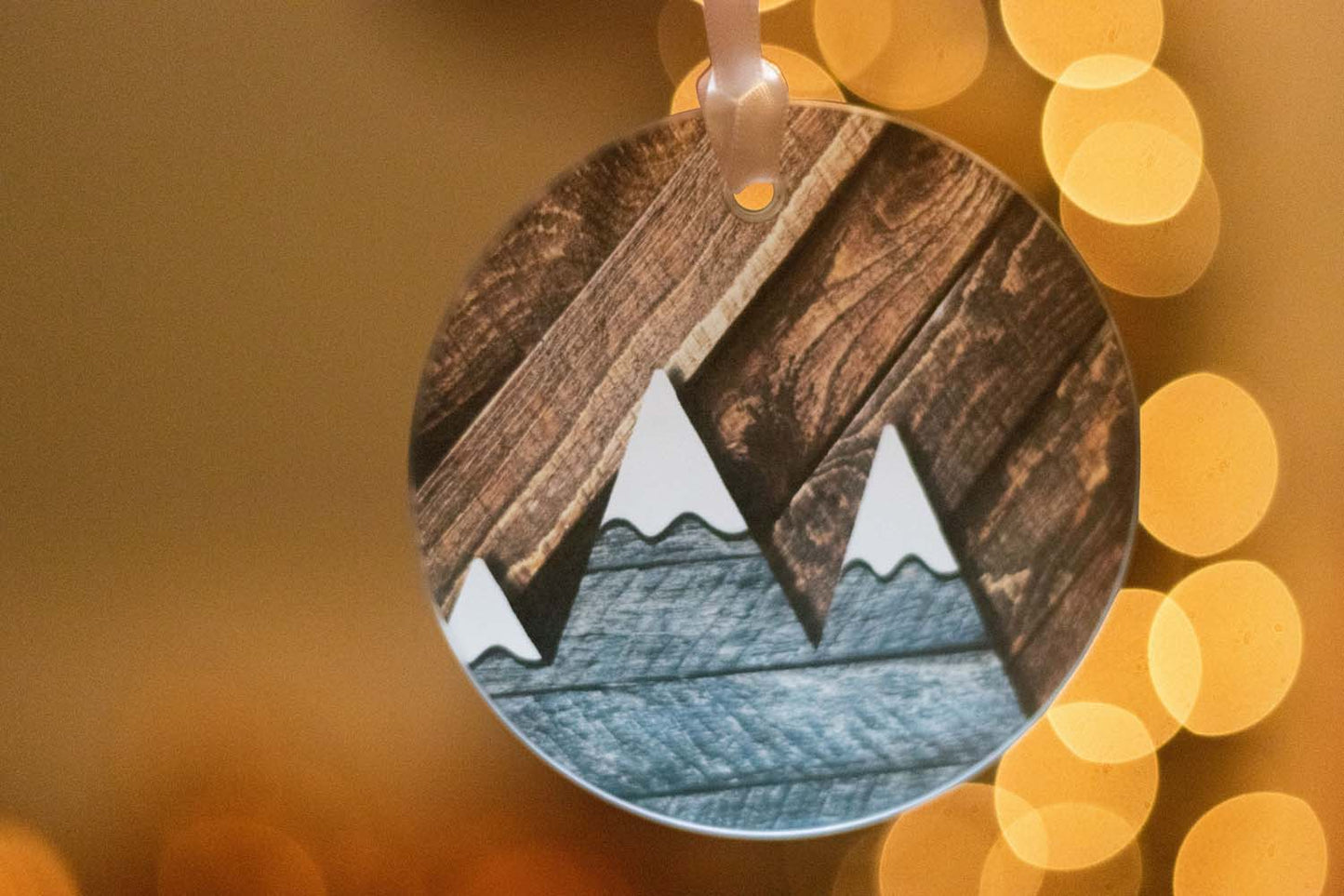 Mountains Glass Ornament / Suncatcher