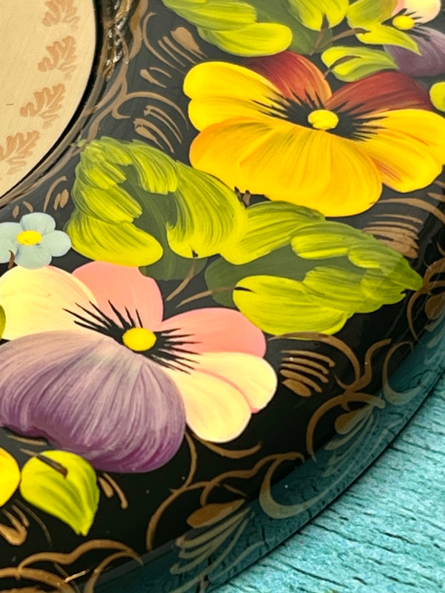 Ukrainian Pansies Plaque