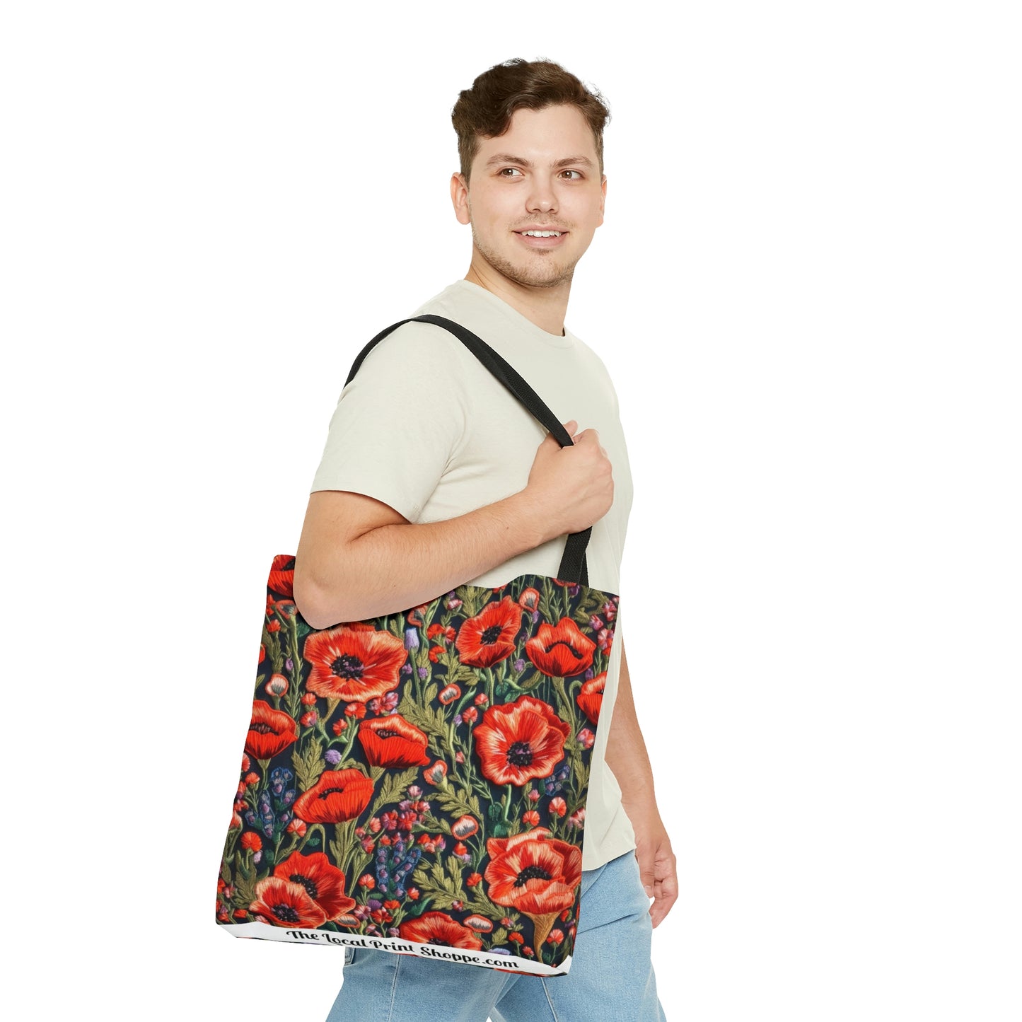 Ukrainian Poppy Seed Embroidery Design Tote Bag