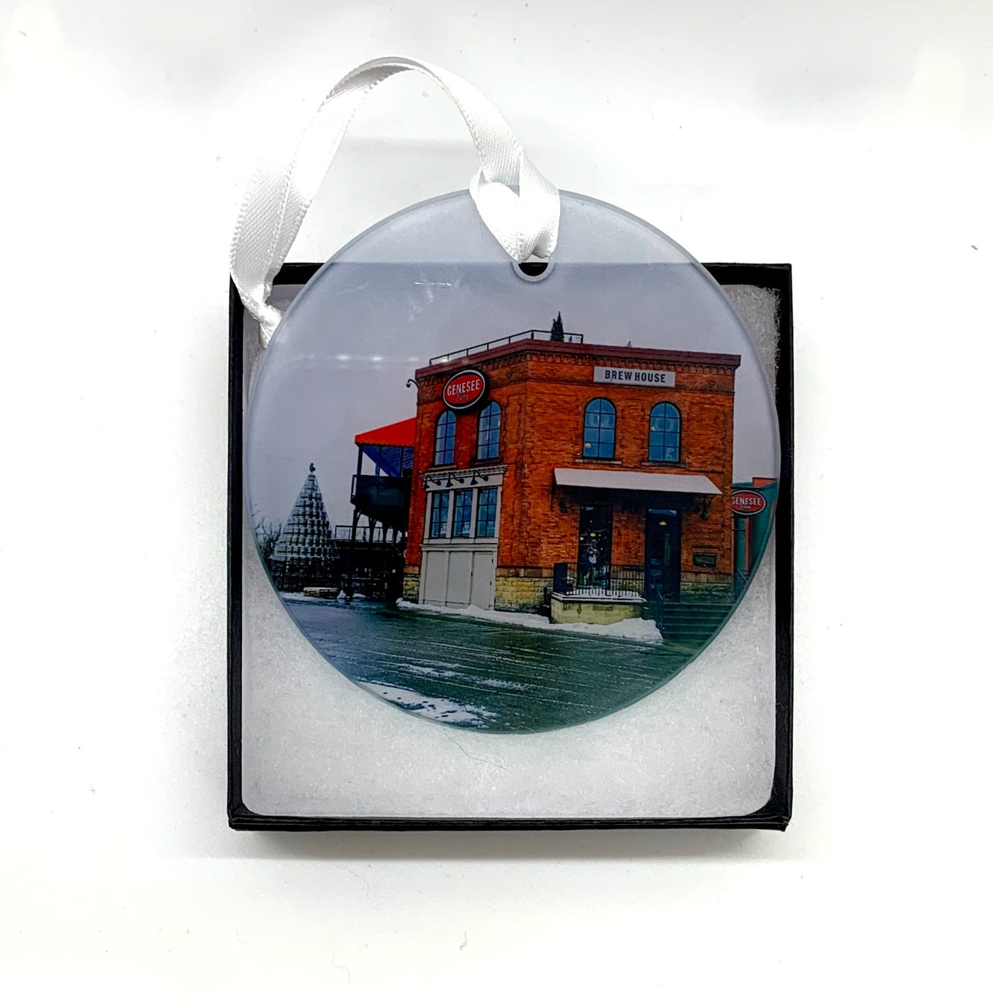 Rochester Genesee Brewery Glass Ornament / Suncatcher