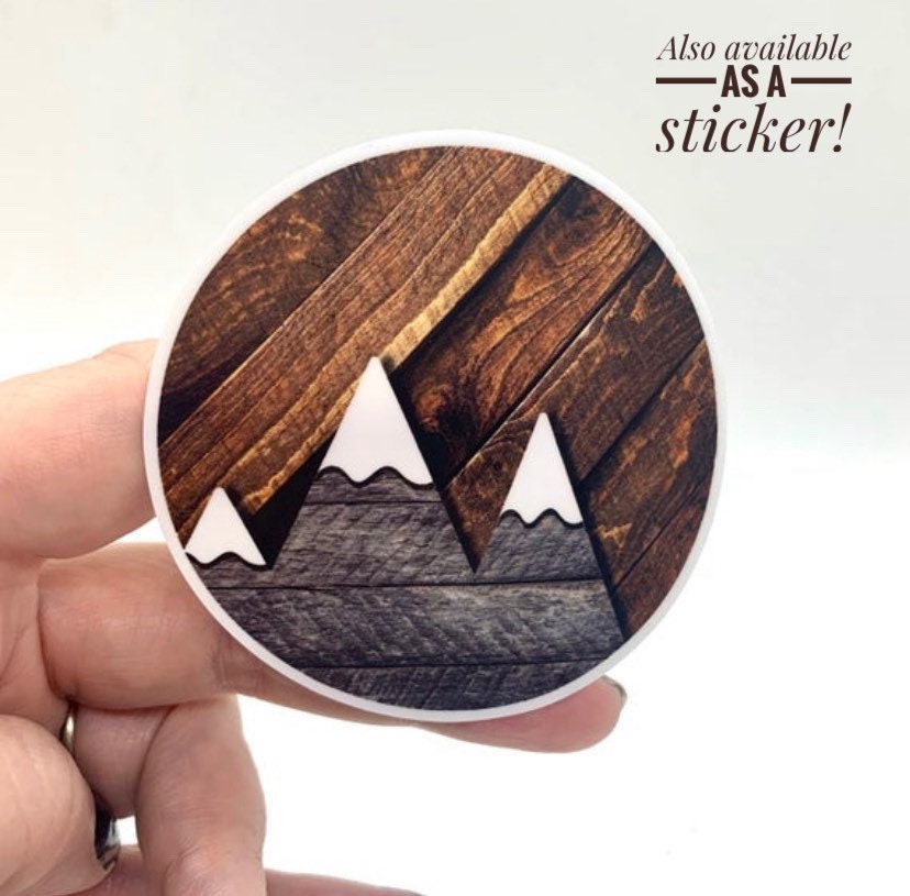 Mountains Glass Ornament / Suncatcher