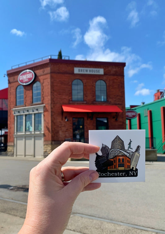 Rochester New York, Landmarks - Waterproof Sticker Decal