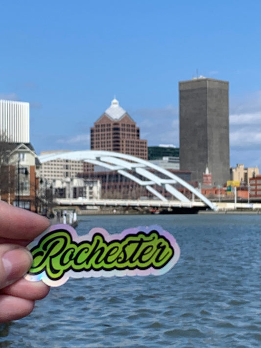 Holographic Rochester, Waterproof Sticker Decal