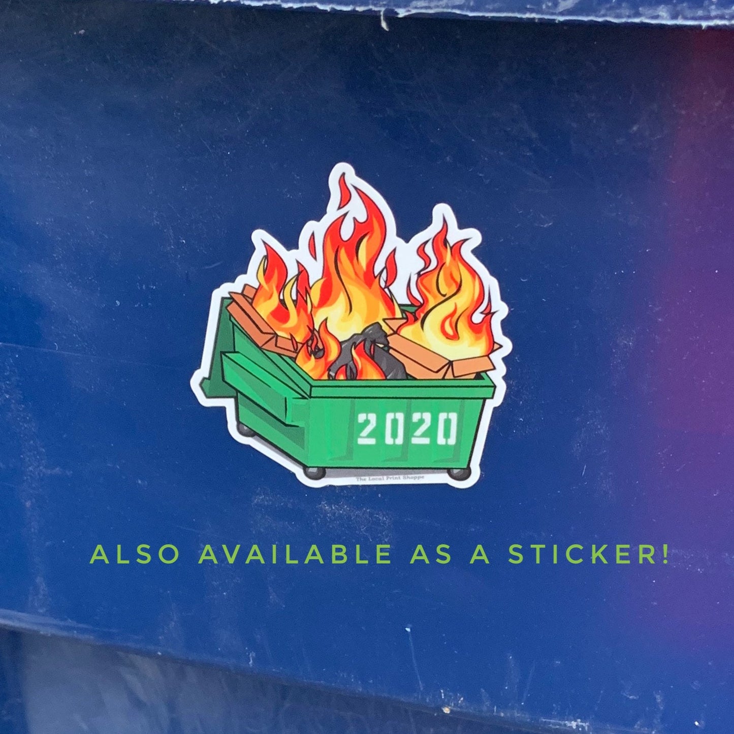 Dumpster Fire 2020 Glass Ornament