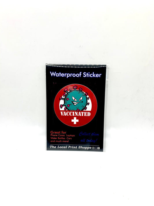Vaccinated - Waterproof Sticker Decal