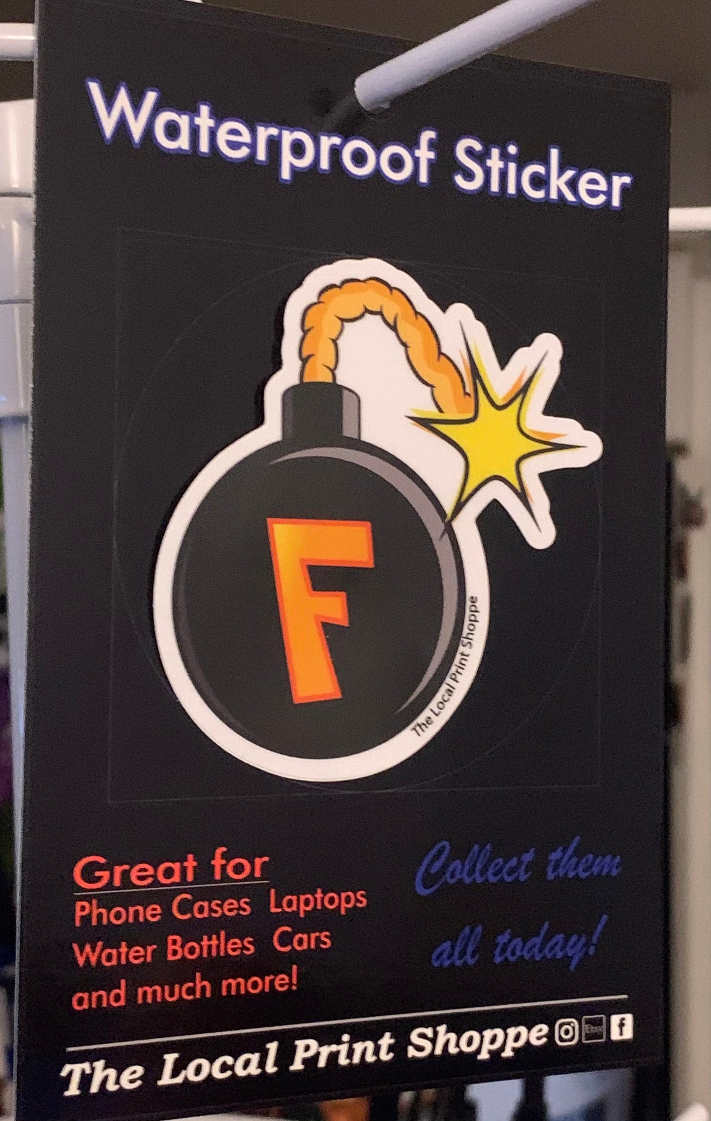 F Bomb Waterproof Vinyl Sticker Decal