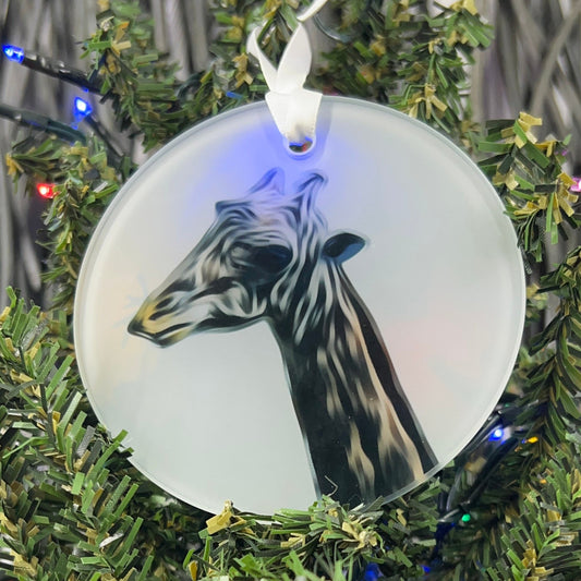 Giraffe Glass Ornament / Suncatcher
