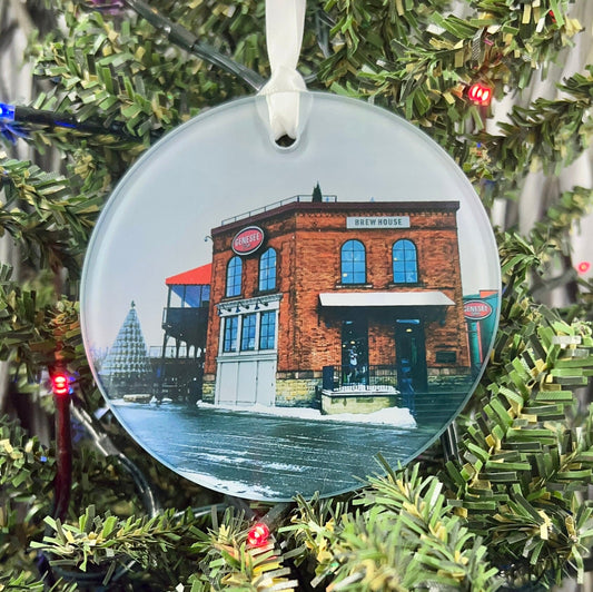 Rochester Genesee Brewery Glass Ornament / Suncatcher