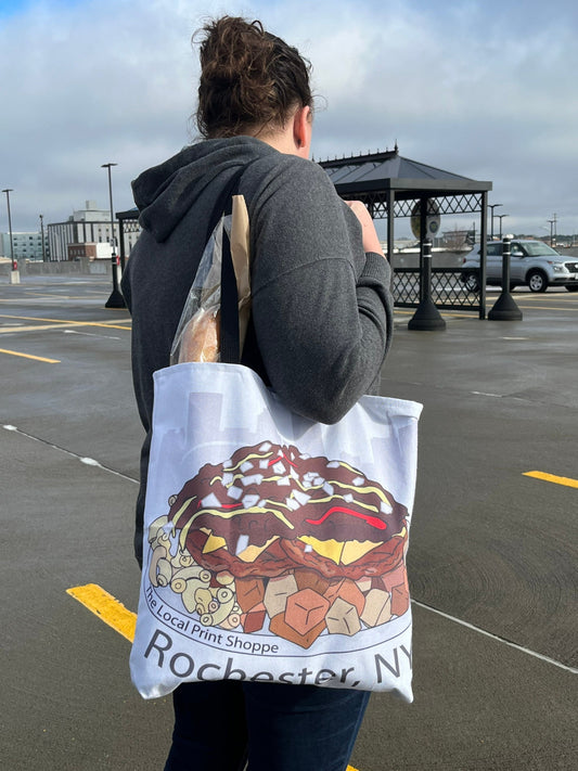 Rochester Garbage Plate Tote Bag - New York's Iconic Trash Plate