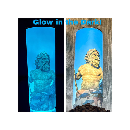 Neptune's Nightlight Glow in the Dark 20oz Stainless Steel Tumbler