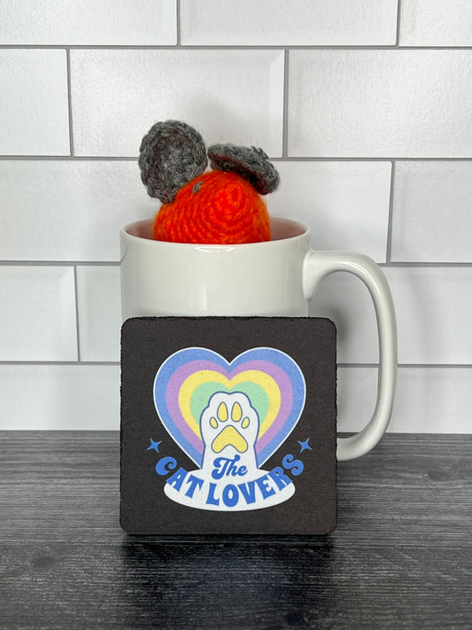 Rubber Coasters - Set of 4 - Funny Cat Lovers Coasters