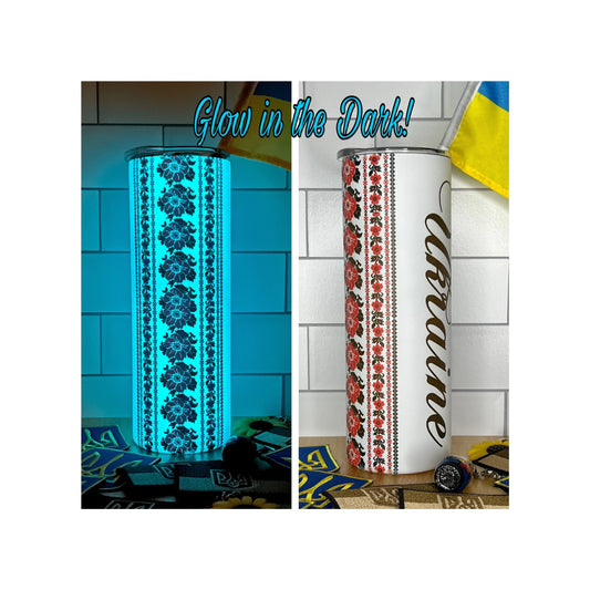 Stitch and Shine Glow in the Dark 20oz Stainless Steel Tumbler