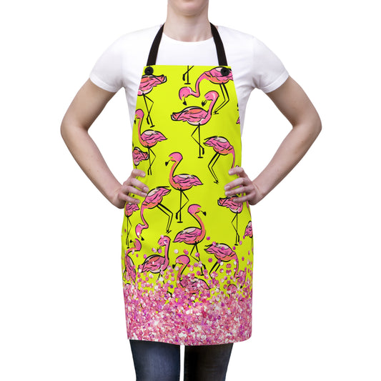 Pink Flamingo Apron