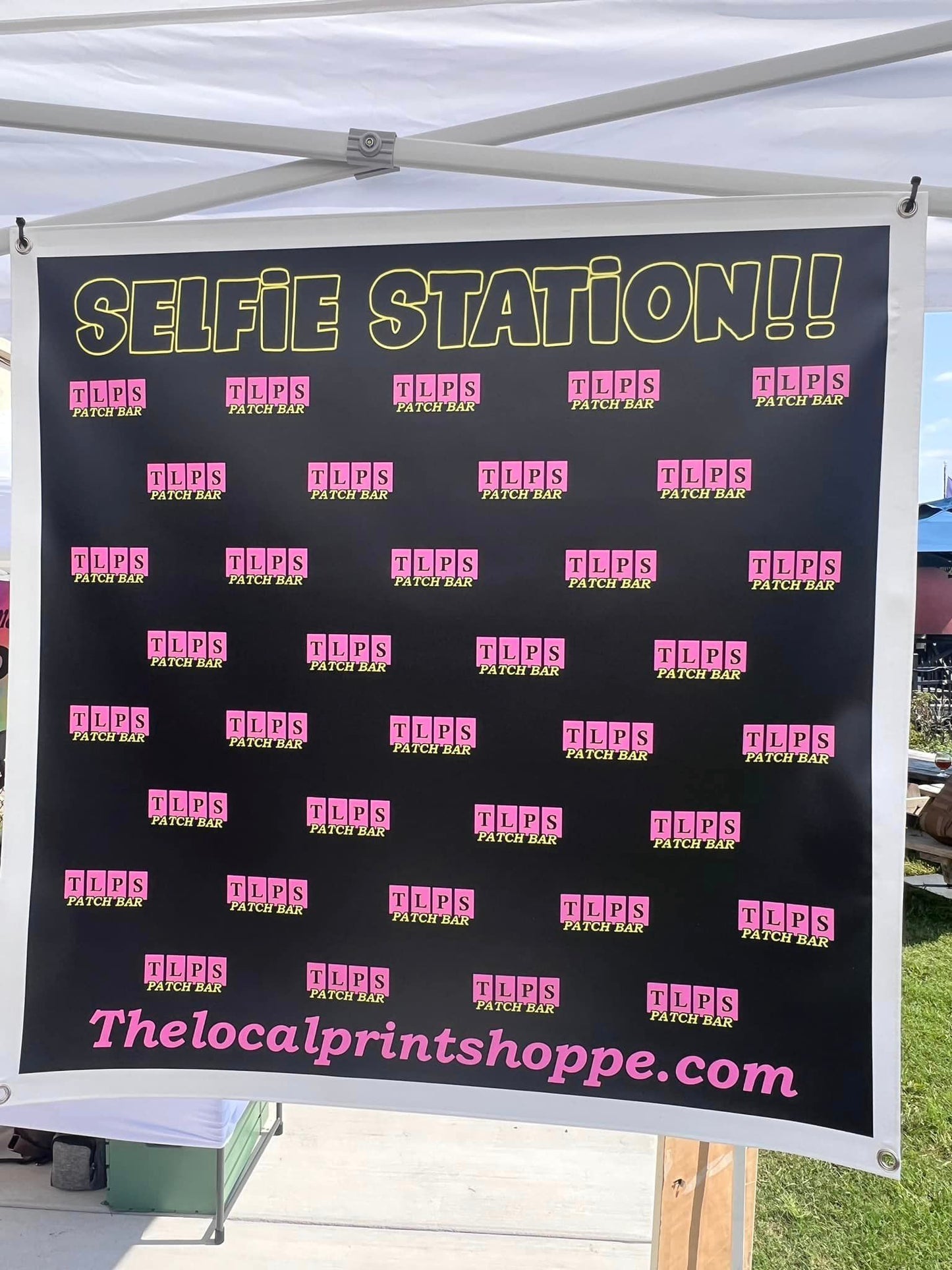 Custom Size Selfie Station (Double Sided  Banner)-READ FULL DESCRIPTION