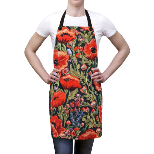 Ukrainian Poppy Seed Embroidery Apron