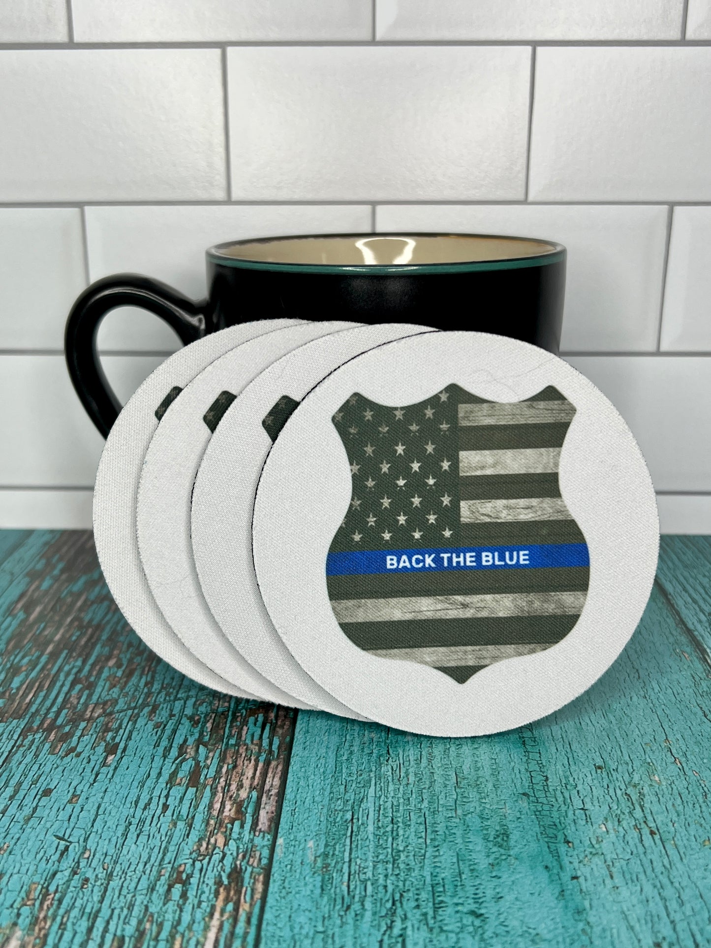 "Back the Blue" Coaster